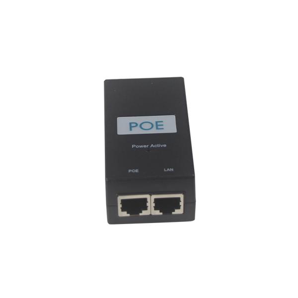 Desktop Active PoE Injector -48V Power Over Ethernet Adapter IEEE 802.3af/at for IP Cameras, Wireless AP, VoIP Phones