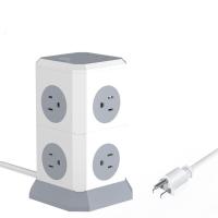 Faixa de alimentação da torre multiplug universal personalizada com porta USB e cabo de extensão 1.8M