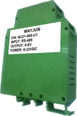WAYJUN 12bits  RS485 to 4-20mA RS232 to 0-5V green D/A Converters analog I/O module CE approved  DIN35