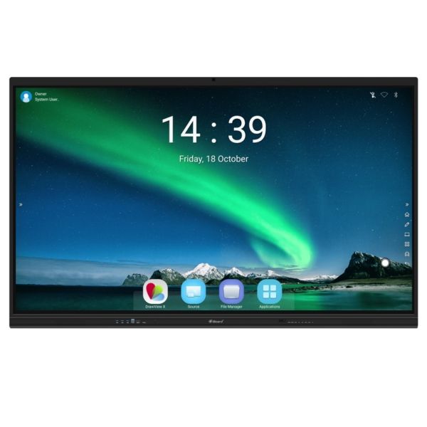 86 inch 4K UHD Interactive Flat Panel with 20-Point Multi-Touch for Education and Collaboration