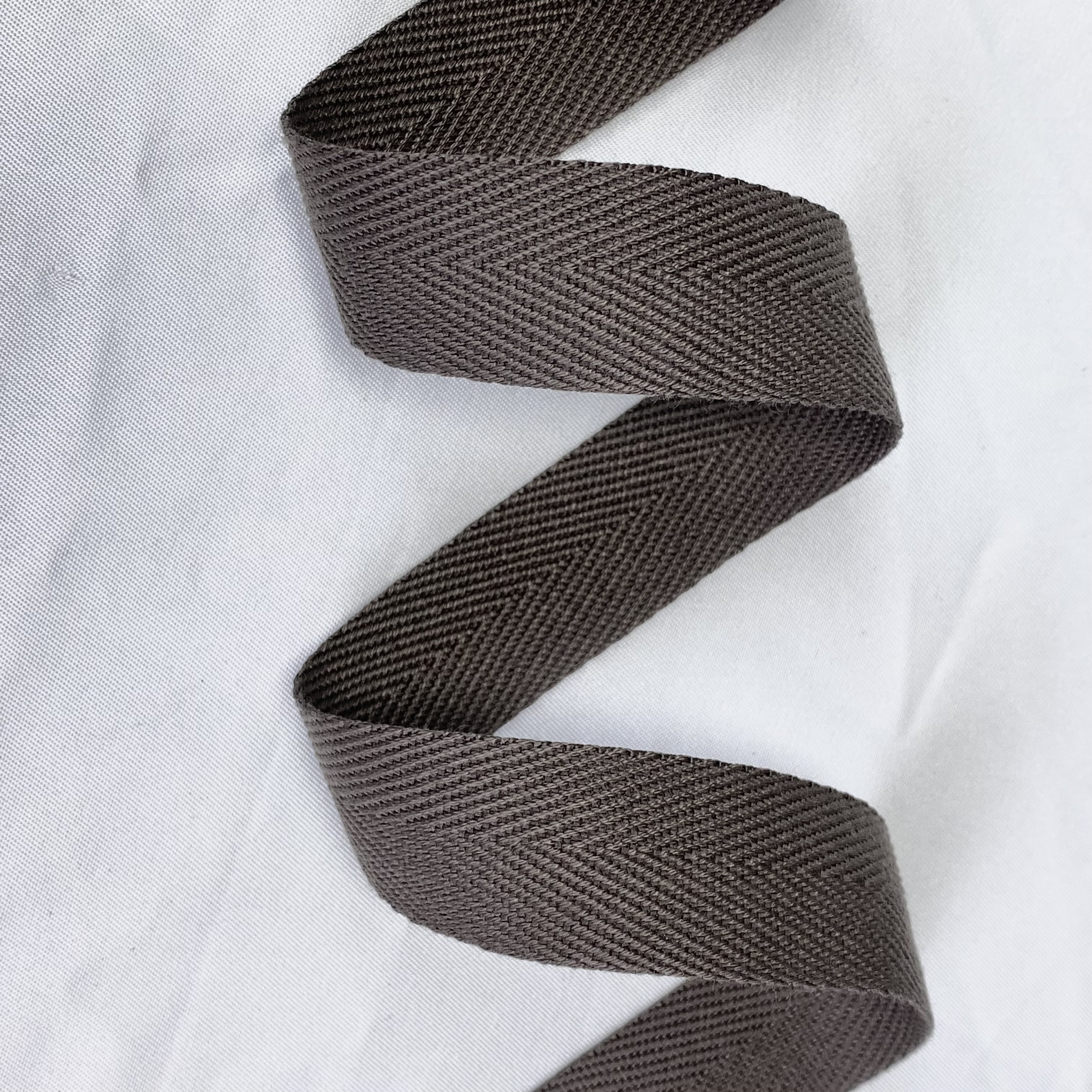 Herringbone polyester-cotton webbing Various colors Backpack strap Belt Handbag strap