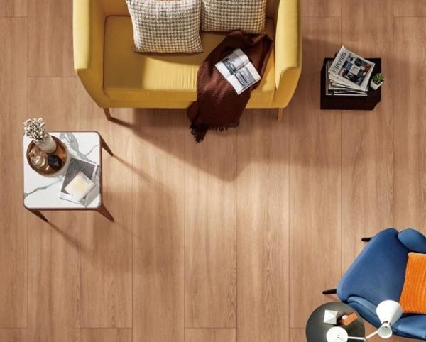 Porcelaine en bois jaune brun pour le salon et la chambre à coucher