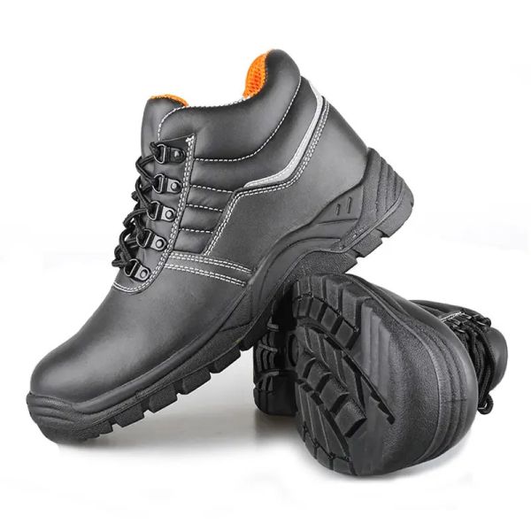 High Cut Mining Safety Shoes Waterproof Slip Resistant Work Boots S3