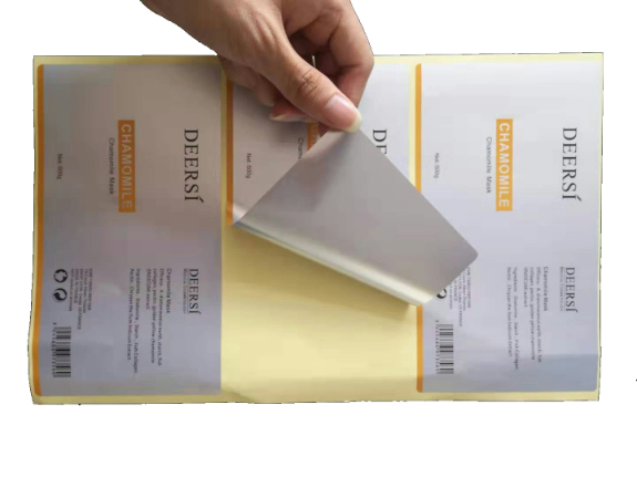 Custom Self Adhesive Roll Stickers with Waterproof Printing and Custom Die-Cut Shape Using Eco-Friendly Ink