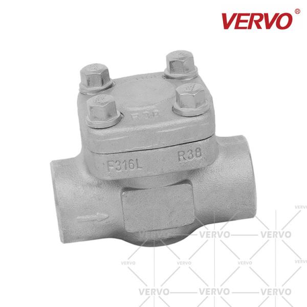 A válvula de verificação de aço inoxidável forjou a válvula de aço inoxidável do interruptor API602 da válvula de verificação da classe 800 de aço 1Inch 800LB da válvula de verificação