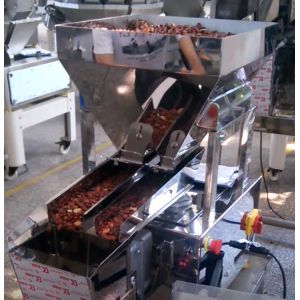 Auto enchimento 10WPM de peso e produto comestível linear de selagem do pesador da cabeça 3L da máquina único