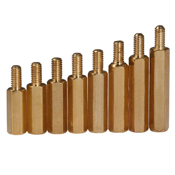 A fêmea masculina de bronze rosqueada encanta o comprimento do M3 4-60mm dos suportes isoladores para lâmpadas