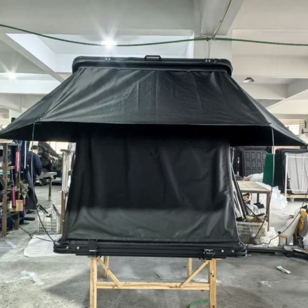 Aluminum 3 Person Rooftop Tent Hard Shell Pop up Waterproof HardShell Roof Top Tent for Truck Jeep Car Canopy Tent with Poles