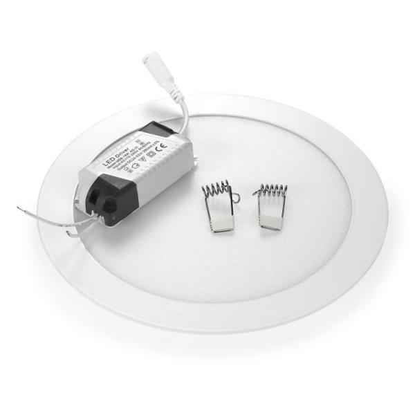 18w LED Round Panel Light With 3000K-6000K, 0-10V Dim, Flicker Free High CRI 90 Or 95