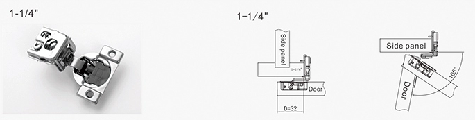 26mm Thick 3D Adjustment  Soft Close Cabinet Door Hinges
