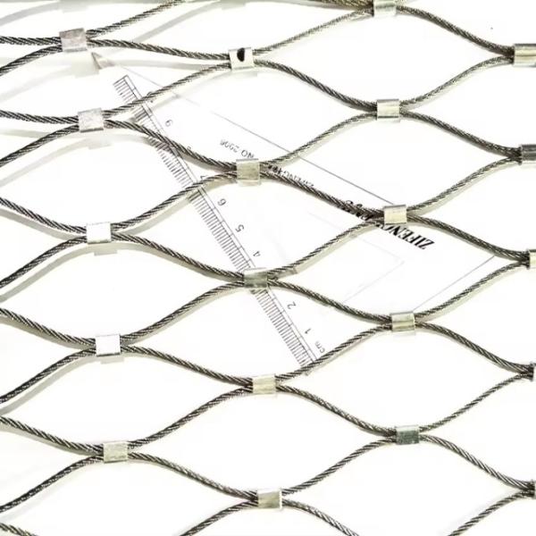 Landslide Protection Balustrade Stainless Steel Cable Zoo Animal Mesh Decorative Mesh