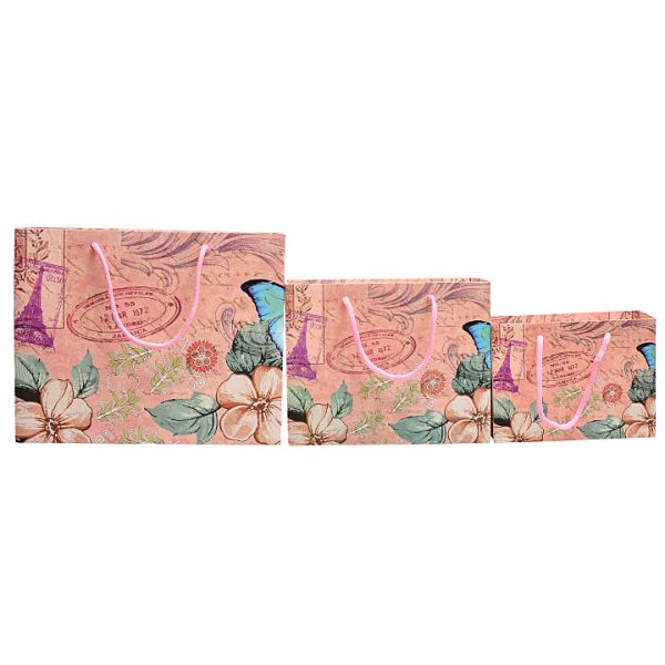 New Fashion Eiffel Tower Europe and the United States Wind Gift Bags Paper Bags Bags Bags Gift Bags Report