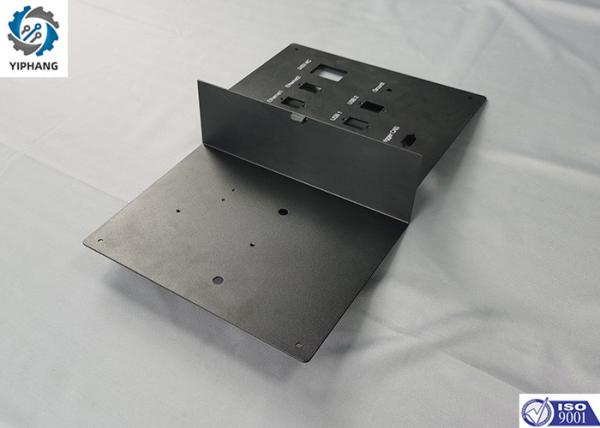 SPCC Electrical Box Door Sheet Metal Brackets Textured Black Powder Coating 1.5mm