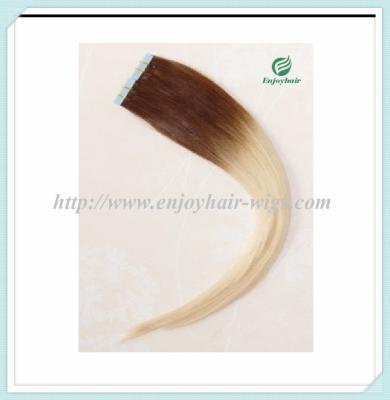 Tape Hair extension 16-28L,100s/pack T4#/613# color Straight malaysian virgin hair