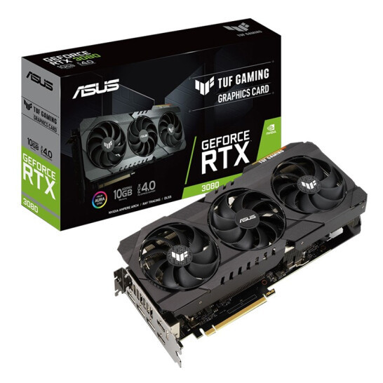 ASUS TUF GeForce RTX 3080 OC 8GB 256Bit GDDR6 PCI Express Video Card 8nm