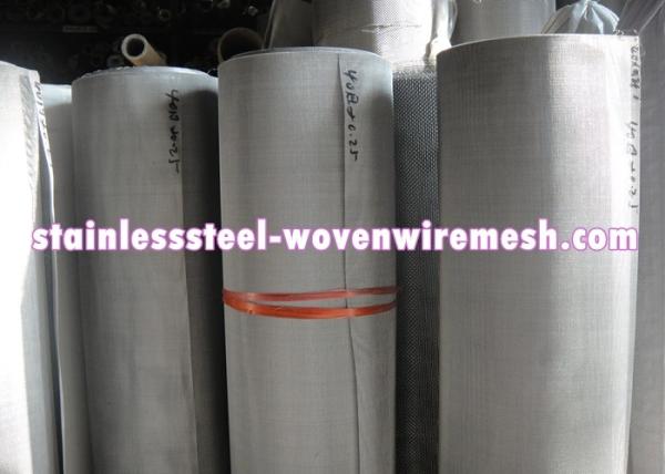 High Toughness Stainless Steel Woven Wire Mesh Roll Width 1 - 1.6m Abrasion Resistance