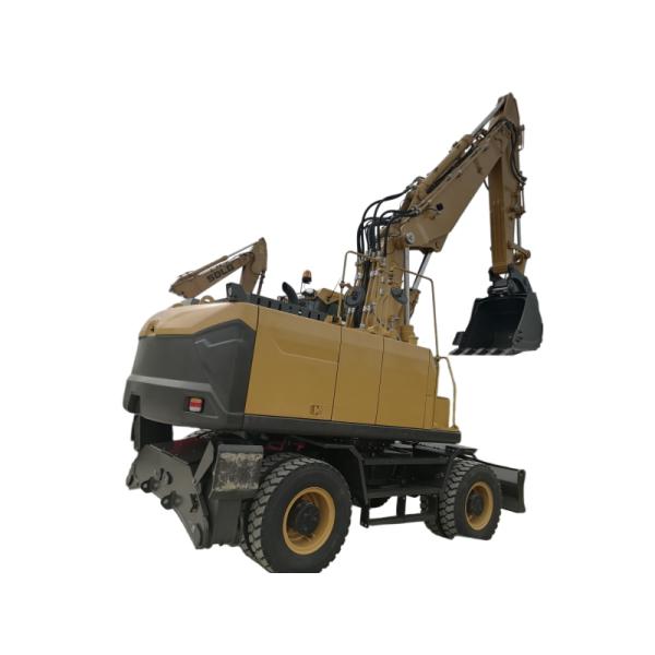 SDLG Lingong LGMG 4 Tires Wheel Excavator E7220h 23t Digger With 0.95m³ Bucket