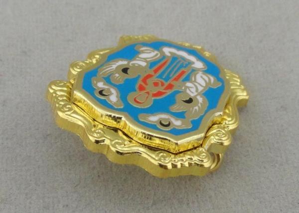 Multi Piece Combined Imitation Hard Enamel Pin Brass Die Struck With Safty Pin