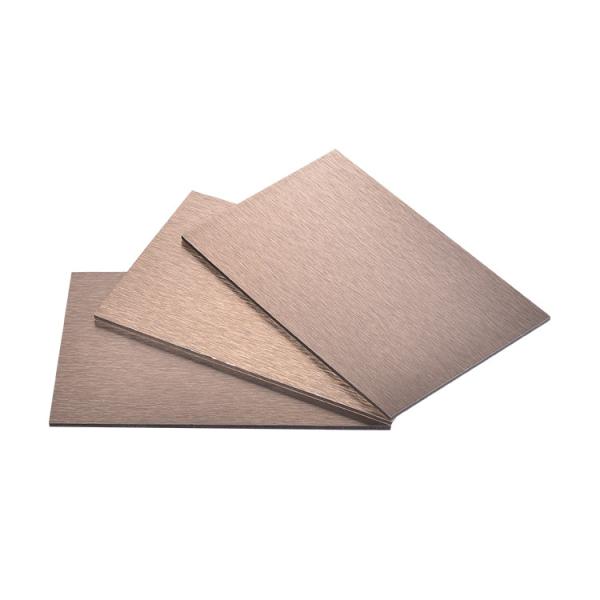 Resistente a arranhões 2440mm Painel de alumínio composto escovado impermeável