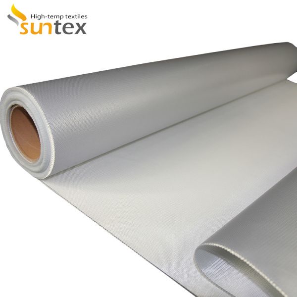 SUNTEX One Side Silicone Coated Fiberglass Cloth Steam Pipe Insulation Material