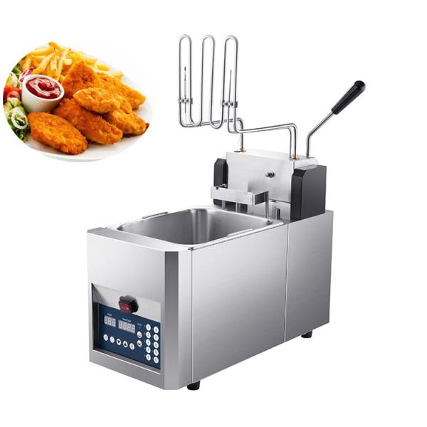Electric Restaurant Deep Fryer 28L*2 2 Tank 4 Basket Overheat Protection 800x805x1100