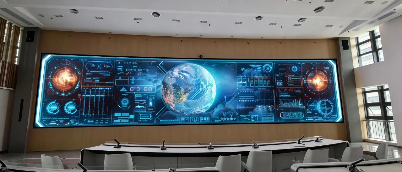 Ultra HD COB Display System For Meteorological 0.7mm Pixel Pitch AI Powered Low