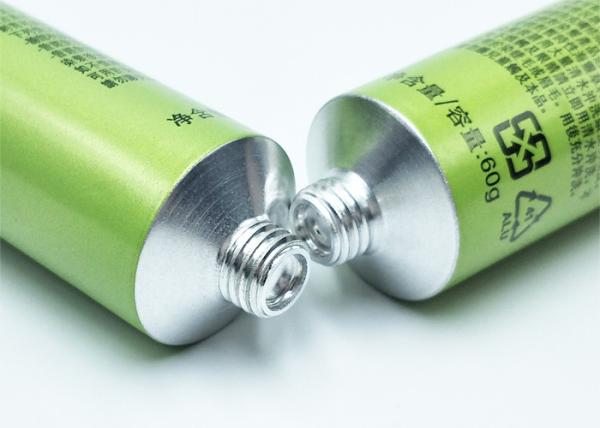 Customized Length Empty Metal Paint Tubes , Hair Colour Tube Sealed Opening Diameter 28MM