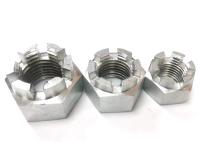 UNC UNF Noix de château M6 M8 M10 en acier inoxydable 304 316 Noix de château hexagonale à fente DIN935
