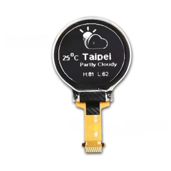 0.75дюймовый 128х128 круглый панель дисплея OLED SSD1327 Малый соединитель экрана OLED 15pin SPI I2C панель OLED