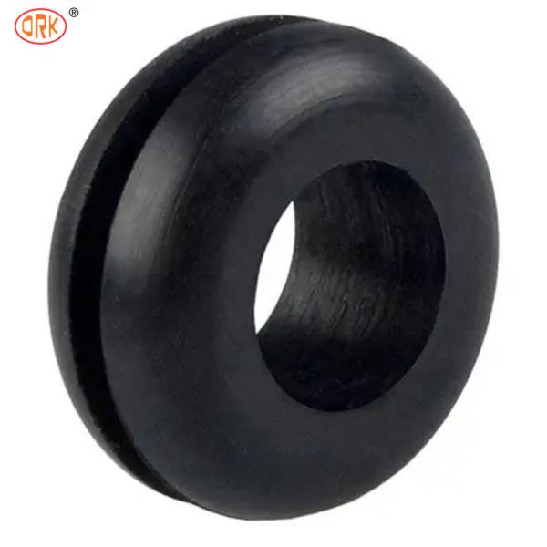 Custom Heat Resistance Black Silicone Rubber Hole Grommets Plug / Rubber Cable Grommet Ring For Car Spare Parts
