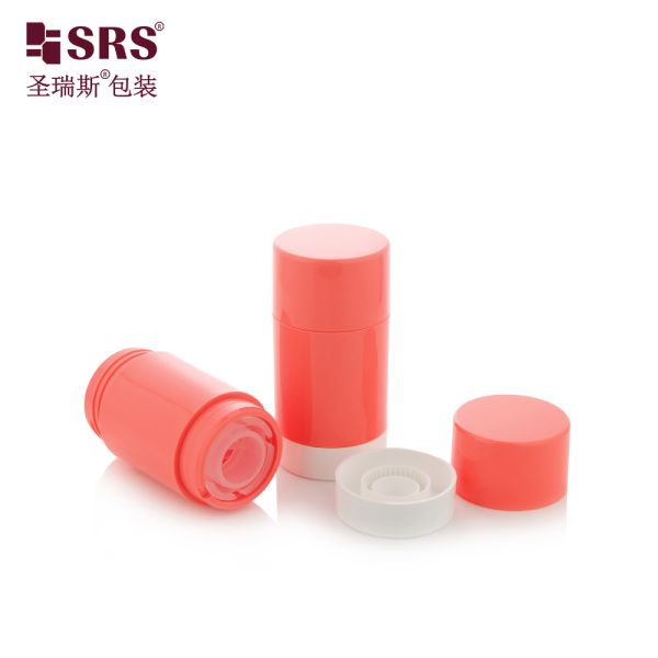 D048 15ml 30ml 50ml 75ml 90ml PP PCR Recycled Plastic Deodorant Stick Container Bottom Filling Cosmetic Packaging