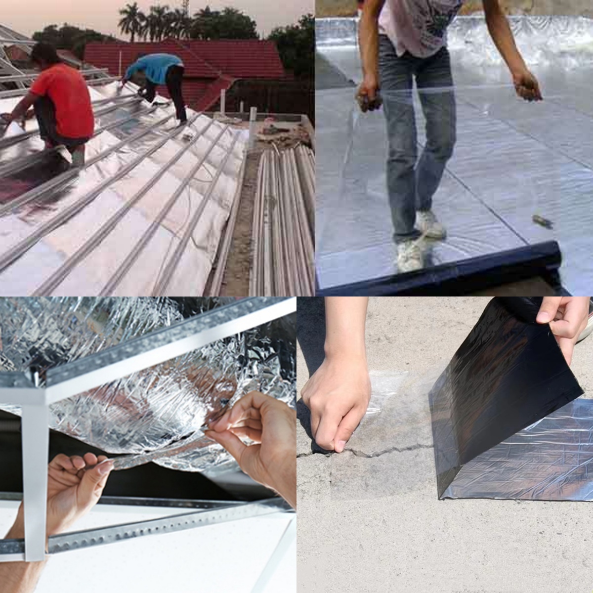 Customizable Coated Aluminum Foil / Pre-coated Aluminum Foil / Waterproof Aluminum Foil | 1060, 1235, 8011 | For Roof Waterproofing, Wall Moisture Barrier & Pipe Wrapping