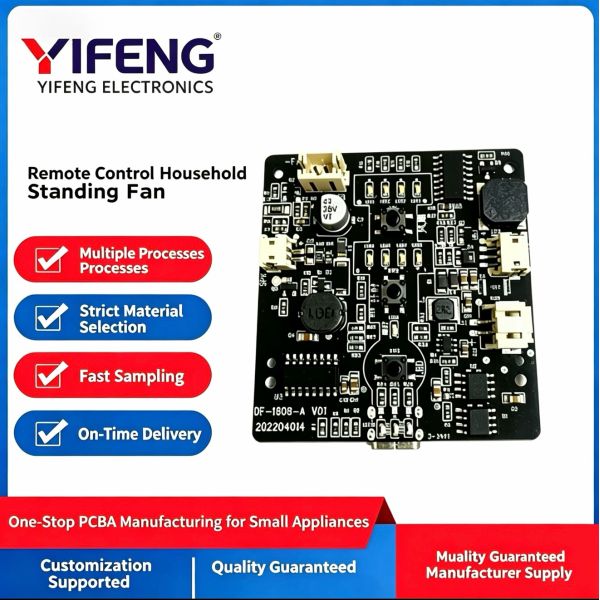 Custom PCBA Control Board for Remote Control Standing Fans with Customizable Functions, RoHS Compliant, and Wide-Voltage Design
