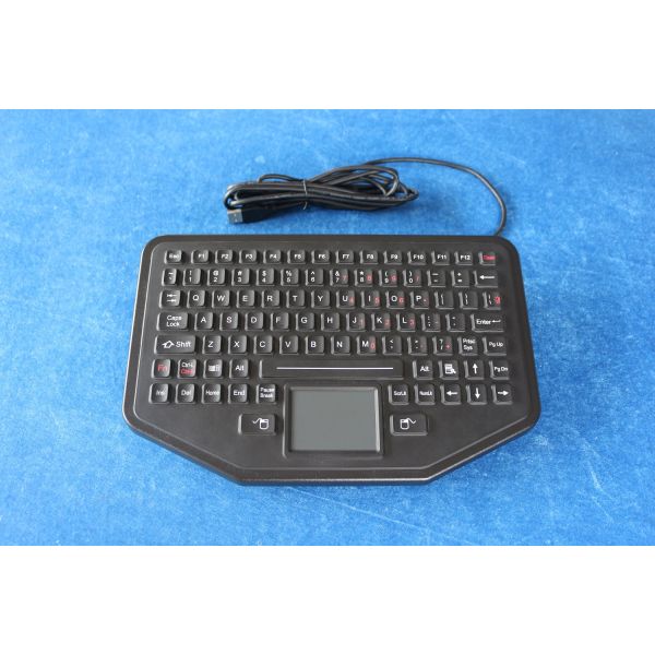 Tipo industrial do Desktop do teclado do silicone largo da temperatura para forças armadas