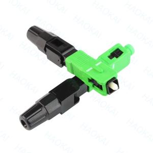 SC APC Fibra Óptica Conector Rápido 55mm Comprimento Fibra Óptica Conector R