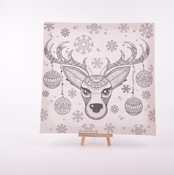 DIYペイント用品、プレプリントキャンバス絵画キット、ブラシ付き、様々なサイズをご用意