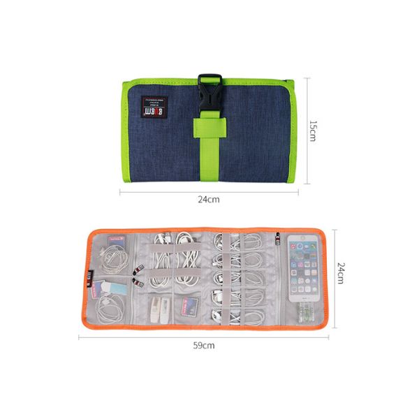 Hard Drive Cables Organizer Bag USB Flash Drives Travel Folding Bag Digital Storage Bag