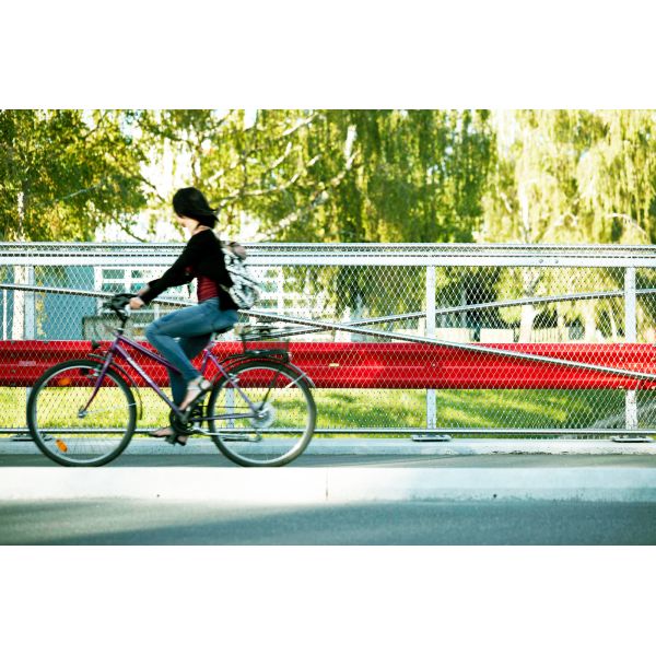 Anti Corrosion Stainless Steel Ferrule Rope Mesh For Corridor / Flyover Protection