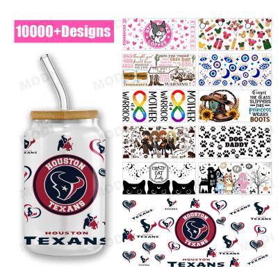 High Quality Wholesale Transfer Film Sheet Label UV DTF Cup Wraps Transfers Sticker For Mugs 16oz Libbey Glass Cups