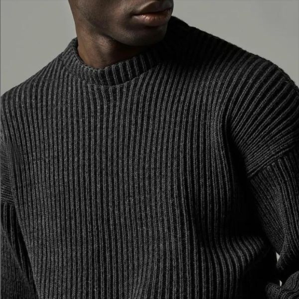 Wholesale Blank Casual Pullover Cotton Jumper Fashion Mens Sweater Winter Clothes Crewneck Pullover Knitted Sweater Men
