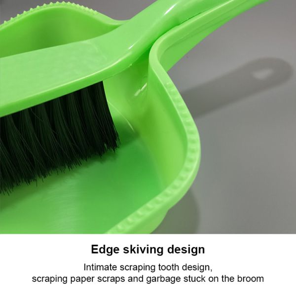 Зеленый цвет набора Dustpan и щетки полипропилена настольный мини красный желтый
