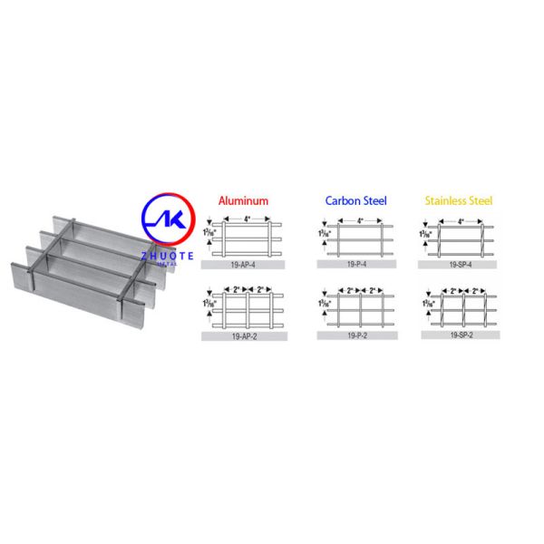24 Foot Flat Bar Length Industrial Steel Grating Low Carbon Steel Light Duty