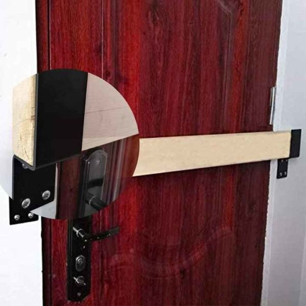 OEM Custom Black Powder Coated Stamping Metal U Shape Door Barricade Brackets (Оригинальное производство)