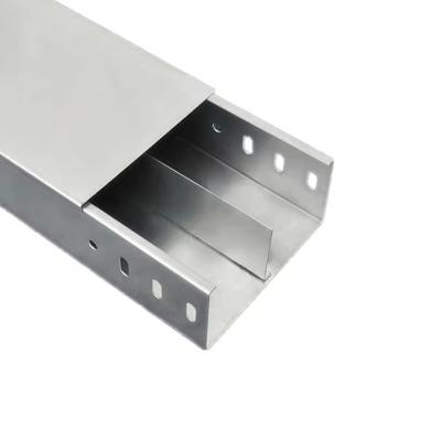 Galvanized Finish Trough Cable Trays Rectangular Simple and Hassle-free Installation