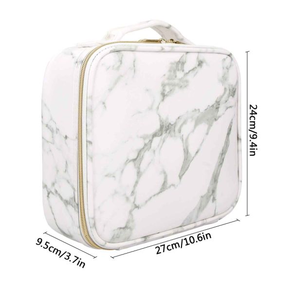 Marble Pattern Makeup Artist Organizer Bag W23cm