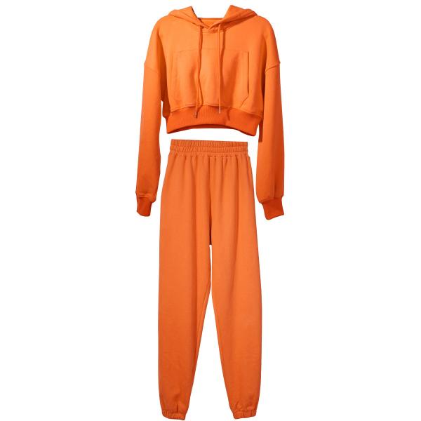 O Loungewear das mulheres do algodão do outono 85% do inverno equipa equipamentos de 2 partes