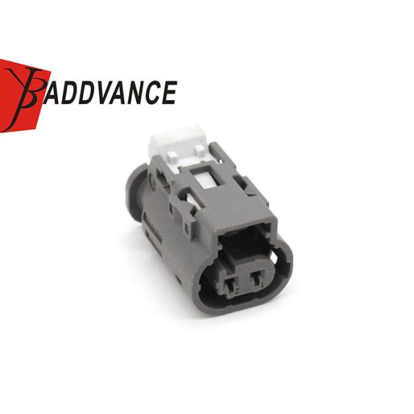 10027186 2 Pin Female TE Connectivity AMP Connectors Gray Color