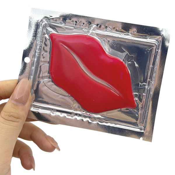 Custom Size Hydrating Moisturizing Crystal Lip Mask Hydrogel Collagen Lip Patch OEM