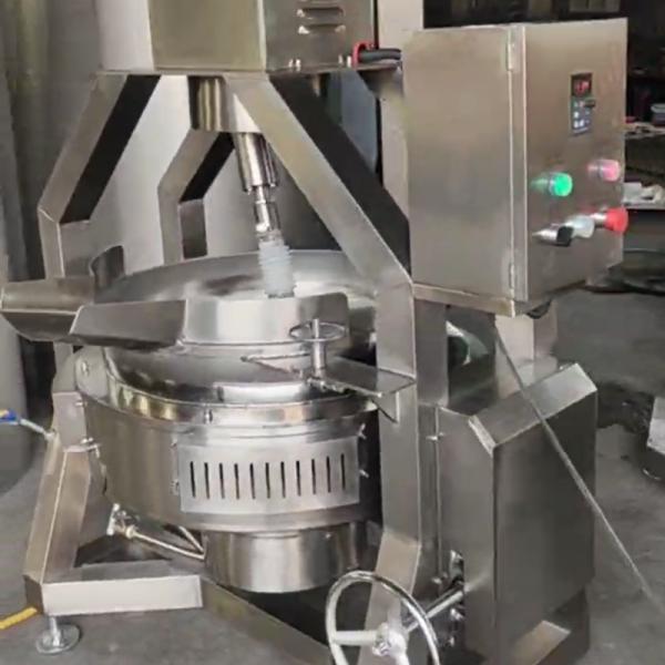 200L Gas Fired Jacketed Kettle 304 Stainless Steel Planetary Mixer Agitator Jam Sauce Fruit Paste Cooking Machine