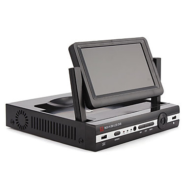 P2P H.264 4 Channel D1 DVR System with 7 Inch LCD Display Screen,HDMI,RS485